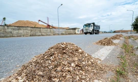 Báo động, vận chuyển gỗ dăm gây ô nhiễm môi trường ở Hạ Long