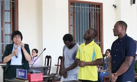 Các bị cáo tại phiên tòa - Ảnh: Kim Hà