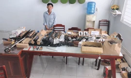 Thu giữ hàng loạt vũ khí bán trên mạng xã hội