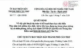 Gần 3,9 tỉ đồng được chi mua sinh phẩm, vật tư phòng chống dịch COVID-19