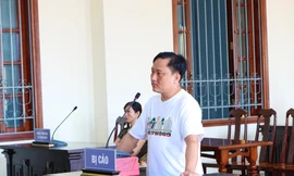 Bị cáo Tuấn tại phiên tòa - Ảnh: Kim Hà. 