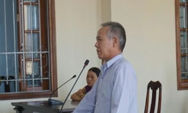 Bị cáo Trí tại phiên tòa.