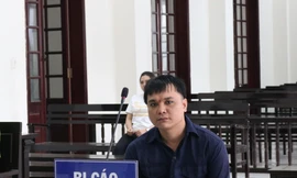 Bị cáo Long II tại phiên tòa - Ảnh: Kim Hà.