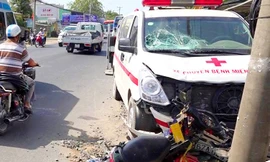 Hiện trường vụ tai nạn. 