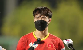 Văn Toàn là một trong những cầu thủ săn bàn tốt nhất V-Legue. Ảnh: Hữu Phạm (từ UAE)