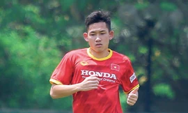 Hai Long được đôn từ ĐT U22 lên ĐTQG chuẩn bị cho vòng loại World Cup 2022 ảnh Anh Đoàn