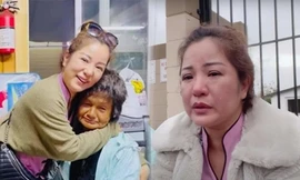Thúy Nga khóc thương khi vô tình bắt gặp Kim Ngân đang lang thang trên đường 