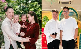 SAO VIỆT MÙNG 1 TẾT: Dàn sao nữ xúng xính áo dài, Đàm Vĩnh Hưng gọi Hương Giang là 'bà xã'