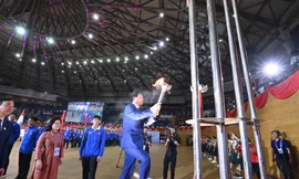 Bắt đầu ngày hội thể thao của học sinh ASEAN