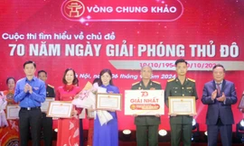 Hơn 1,3 triệu lượt thí sinh thi tìm hiểu '70 năm Ngày Giải phóng Thủ đô'