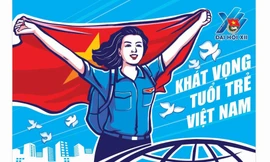 Những bức tranh cổ động Đại hội Đoàn toàn quốc lần thứ XII