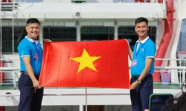 Bản đồ Việt Nam được tái hiện trong cuộc vận động 'Tự hào một dải non sông'