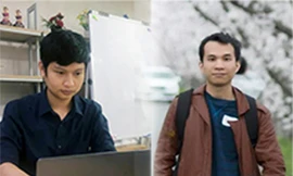 Hai bạn trẻ là Trần Thanh Tuấn và Nguyễn Hữu Đạt.