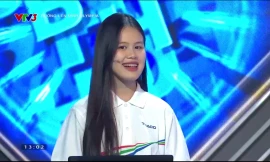 Nữ sinh Thái Nguyên 'chào' với 5 thứ tiếng trên sóng Olympia