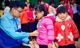 Nguyễn Tài Nam trong một dịp đi tình nguyện trong dịp Tết Nguyên đán.