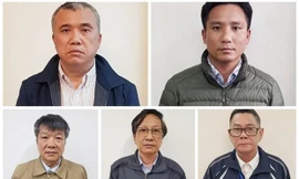 Một số bị cáo trong vụ án. 