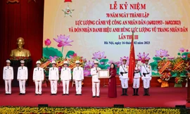 Lực lượng Cảnh vệ CAND đón nhận danh hiệu Anh hùng lực lượng vũ trang