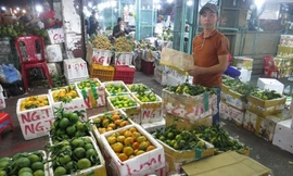 Tiểu thương chợ đầu mối nông sản Thủ Đức chỉ được bán hàng tại chợ đến 8 giờ sáng ngày 7/7