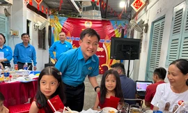 Vui Tết cùng công nhân xóm trọ 