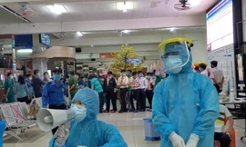 Xét nghiệm COVID-19 diện rộng tại TPHCM ở các khu nhà trọ, chợ, bến xe... (ảnh:HCDC)