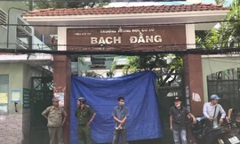 Hiện trường xảy ra vụ tai nạn được phong tỏa