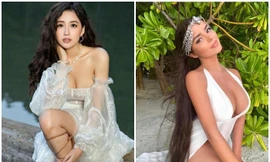 Hóa 'nàng thơ' với vòng 1 'bức thở' nhưng Mai Phương Thúy vẫn không hở bạo như Demi Rose