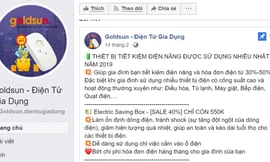 Trên mạng xã hội Facebook xuất hiện hàng loạt quảng cáo về các loại “thiết bị siêu tiết kiệm điện” và “thẻ tiết kiệm điện thông minh”