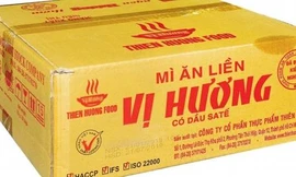 Mì tôm vị bò gà của công ty Thiên Hương bị EU thu hồi vì có chất cấm
