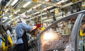 Dây chuyền sản xuất tại nhà máy Toyota