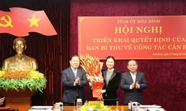 Ban Bí thư chuẩn y chức danh Phó Bí thư Tỉnh ủy Hoà Bình