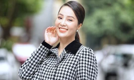 Á hậu Thụy Vân: 'Tôi nóng tính, xuề xòa khi ở nhà'