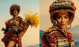 Miss Supranational 2024: Trang phục lấy cảm hứng từ vùng Tây Bắc của Lydie Vũ