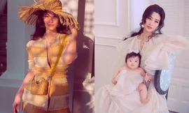 Bé cưng Winnie nhà Đông Nhi siêu đáng yêu khi lần đầu cùng mẹ chụp ảnh thời trang