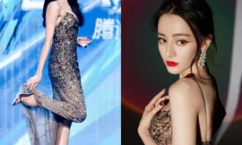 Đáng nể như Địch Lệ Nhiệt Ba, giẫm váy trên sân khấu mà vẫn ung dung xử lý tỉnh bơ