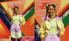 Hoa hậu H’Hen Niê được khen "đáng yêu như Natra thái tử” với tóc hai búi, diện đồ nổi bật