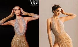 Màn "đụng hàng" đỉnh cao của 2 Hoa hậu quốc tế trong thiết kế dạ hội cắt xẻ táo bạo