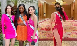 Bị chê mặc váy của BTC quá sến, Hoa hậu Khánh Vân “phục thù” bằng thiết kế cắt xẻ táo bạo