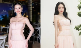 Hai Hoa hậu họ Huỳnh mặc đụng hàng: Thanh Thủy được khen hơn Ý Nhi ở một điểm