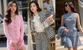 Hoa hậu Lương Thùy Linh khoe khéo đôi chân dài 1m22 trong trang phục mùa Thu thời thượng