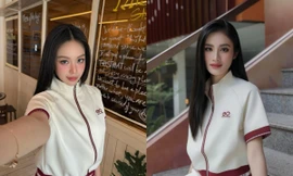 Hoa hậu Thanh Thủy và Ý Nhi như “chị em sinh đôi” khi mặc cùng set đồ thể thao