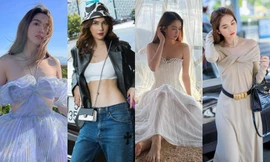 Chỉ nửa đầu tháng Tư, Ngọc Trinh đã có hàng loạt bộ ảnh thời trang “vạn người mê”