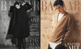 "Trai đẹp hơn hoa" Cha Eun Woo gây sốt khi mặc váy trên bìa Harper’s BAZAAR Hàn