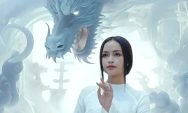 Hoa hậu Ngọc Châu đẹp huyền ảo trong loạt ảnh thiết kế cùng linh vật năm Giáp Thìn