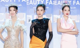 Thảm đỏ Miss World Vietnam: Đỗ Thị Hà sang chảnh, Phương Nhi đẹp tựa nàng tiên cá