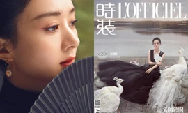 Triệu Lệ Dĩnh tựa như mỹ nhân bước ra từ cõi mộng trong bộ ảnh tạp chí ảo diệu