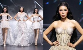 Siêu mẫu Minh Tú, Hoa hậu Lê Hoàng Phương đẹp như cánh hoa trong BST Aura Bloom