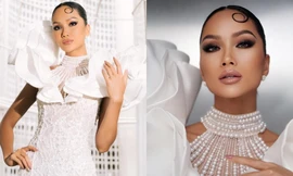 Hoa hậu H'Hen Niê khoe nhan sắc ấn tượng với chiếc váy lấy cảm hứng từ hoa cà phê