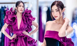 Hoa hậu Lương Thùy Linh và Á hậu Phương Anh lộng lẫy trong thiết kế mới nhất của Elie Saab