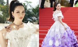 Lý Nhã Kỳ nổi bật trên thảm đỏ Cannes, đeo bộ trang sức có giá trị siêu khủng