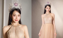 Hoa hậu Thanh Thủy khoe nhan sắc dịu ngọt cùng vương miện Hoa hậu Việt Nam